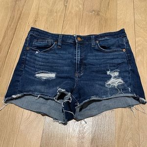Distressed Jean Shorts